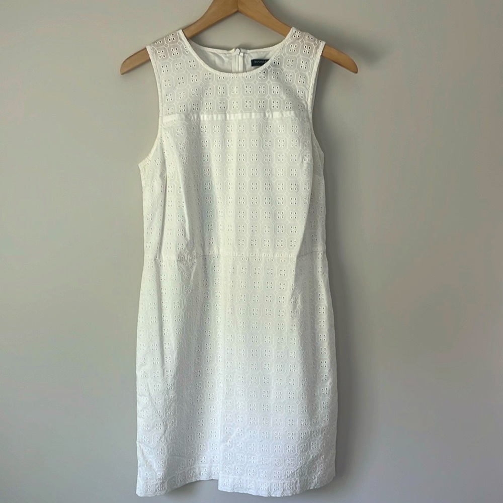 White Banana Republic size 10 dress